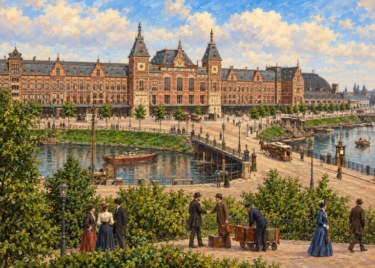Amsterdam Centraal around 1900